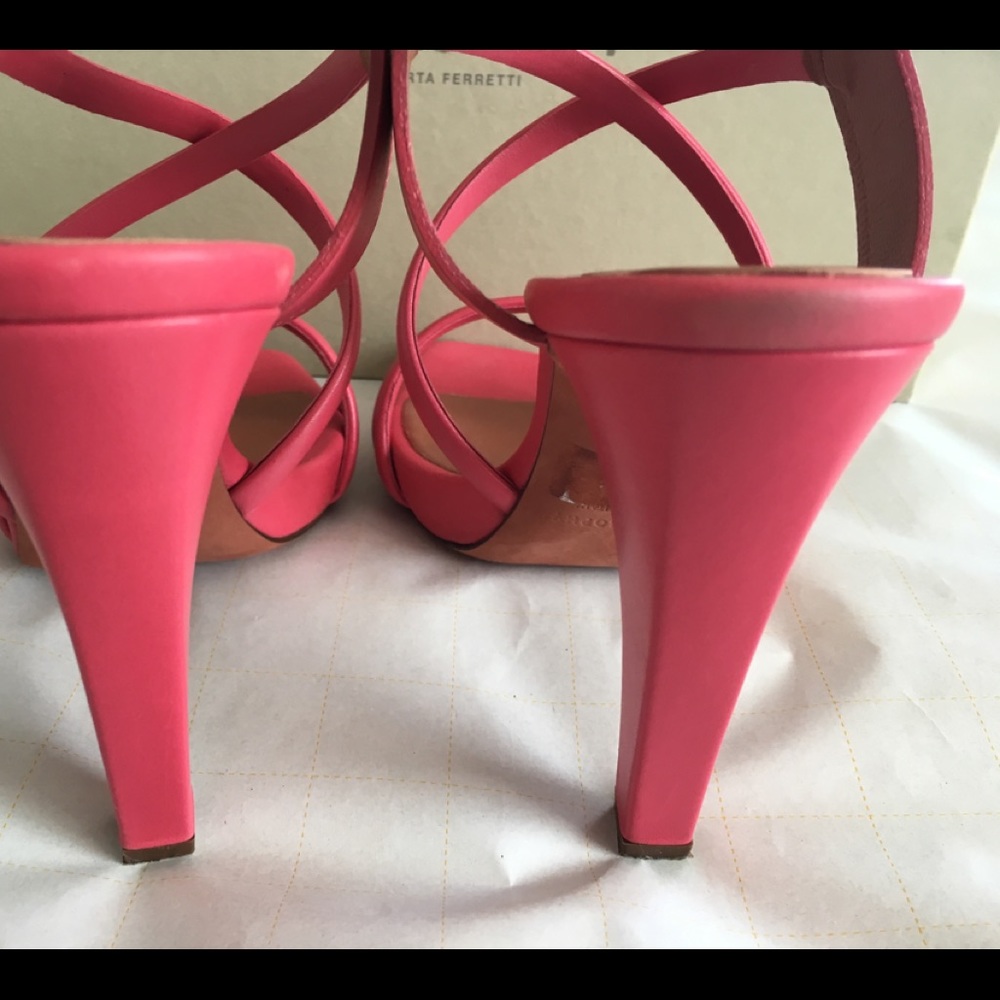 Philosophy di Alberta Ferretti Leathe Sandals Sz 7 - Picture 8 of 8